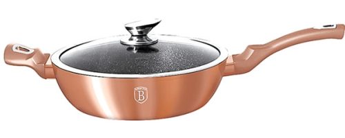 Berlinger Haus Metallic Line Rose gold Serpenyő fedővel 28 cm