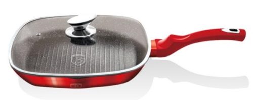 Berlinger Haus Burgundy Metallic Line Grill serpenyő fedővel