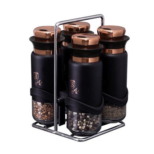 Berlinger Haus Black Rose Collection fűszertartó szett 5 részes