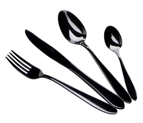 Berlinger Haus Matte Black Collection evőeszköz készlet 24 részes