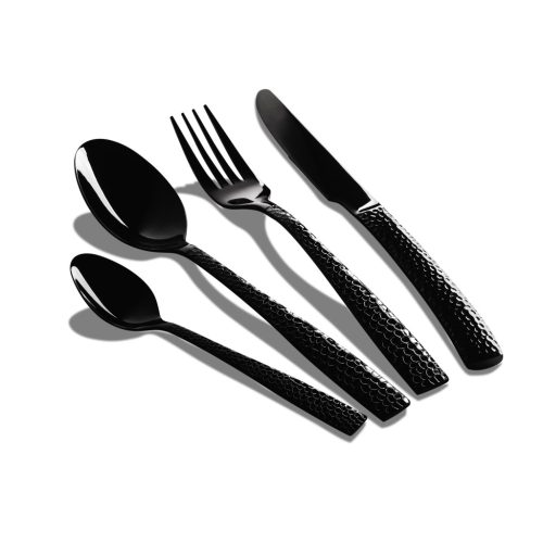 Berlinger Haus Matte Black Collection evőeszköz készlet 24 db-os, fekete