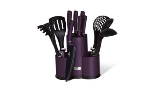 Berlinger Haus Purple Eclipse Collection konyhai eszköz és késkészlet 12 db-os