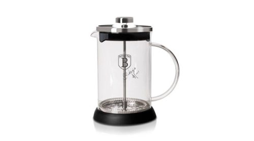 Berlinger Haus Black Silver Collection Dugattyús kávé és teafőző, 600 ml