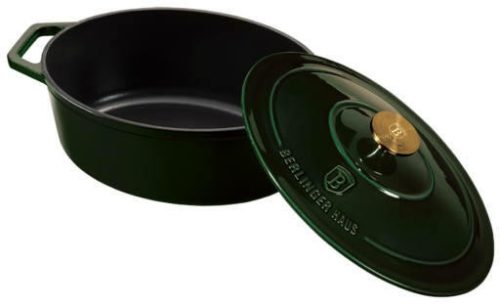 Berlinger Haus Öntöttvas sütőedény Emerald, ovális 30 cm