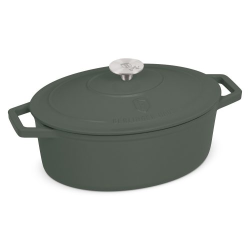 Berlinger Haus Matte Green Collection öntöttvas ovális pecsenyesütő 30 cm