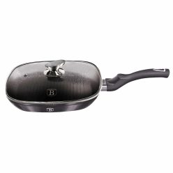   Berlinger Haus Carbo Pro Collection grill serpenyő fedővel 28 cm