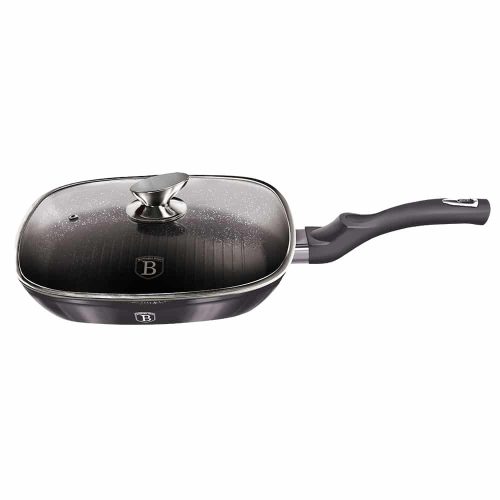 Berlinger Haus Carbo Pro Collection grill serpenyő fedővel 28 cm