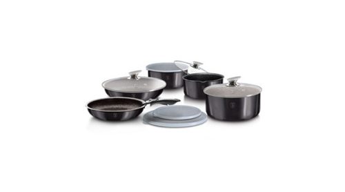Berlinger Haus Carbon Pro Collection edénykészlet levehető nyéllel, 12 részes