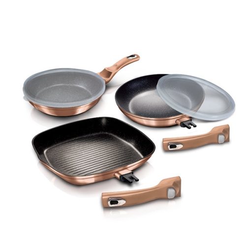 Berlinger Haus Rosegold serpenyőkészlet 5 db-os levehető nyéllel