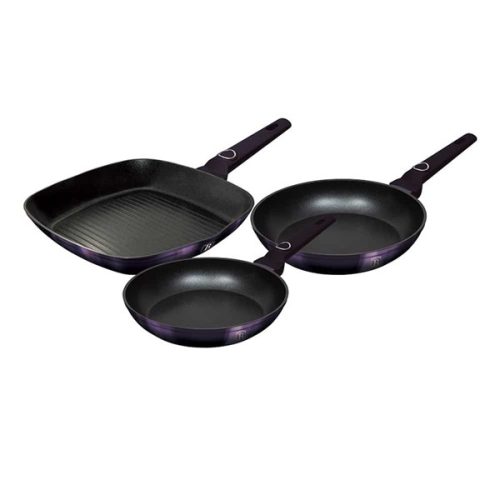 Berlinger Haus Purple Eclipse serpenyőkészlet 3 db-os