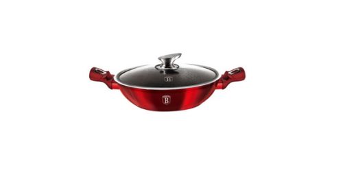 Berlinger Haus Burgundy Metallic Line Wok 30 cm, fedővel