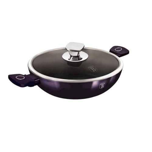 Berlinger Haus Purple Eclipse Wok fedővel 30 cm