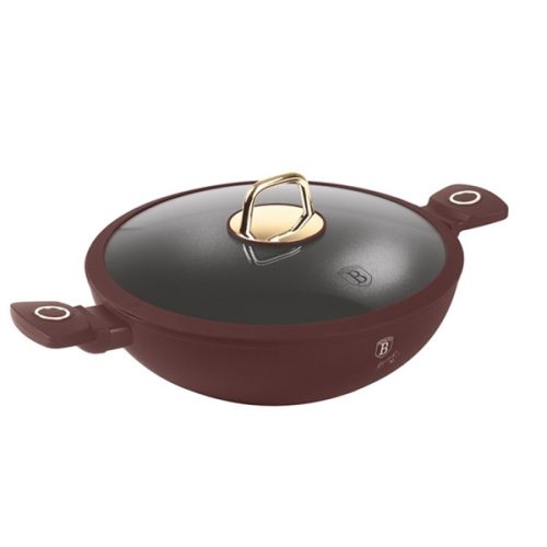 Berlinger Haus Leonardo Collection Wok fedővel 30 cm