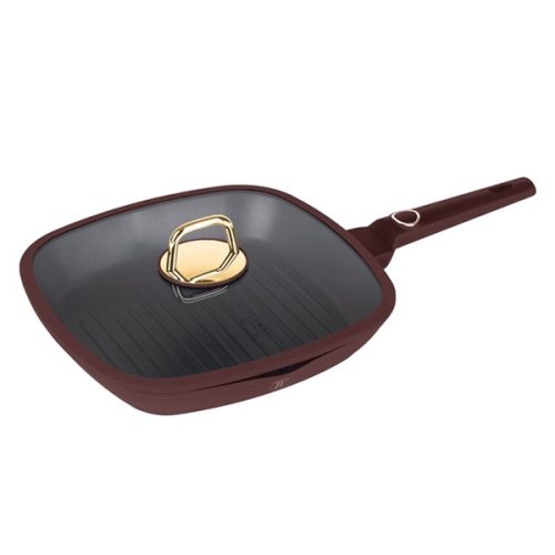 Berlinger Haus Leonardo Collection grill serpenyő fedővel 28 cm