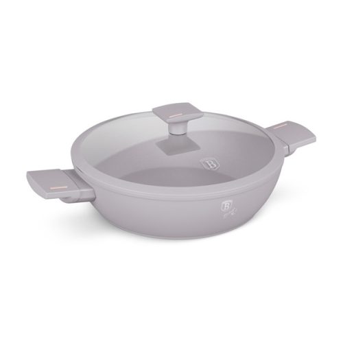 Berlinger Haus Taupe Collection alacsony lábas fedővel 28 cm