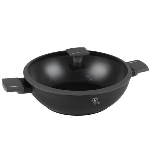 Berlinger Haus Antracit Collection Wok fedővel 30 cm