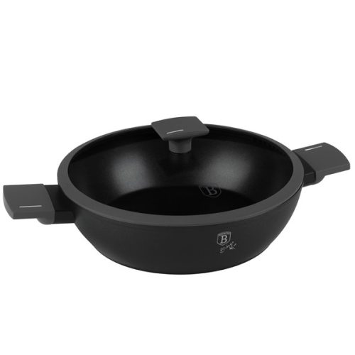 Berlinger Haus Antracit Collection alacsony lábas fedővel 28 cm