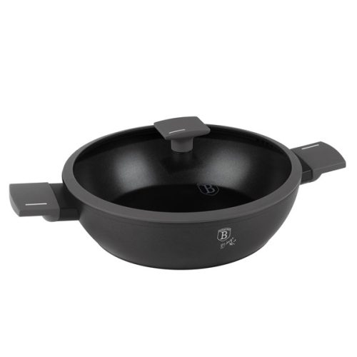 Berlinger Haus Antracit Collection alacsony lábas fedővel 30 cm
