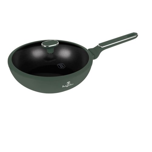 Berlinger Haus Matte Green Collection Wok fedővel 28 cm