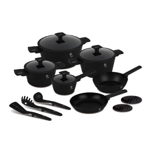 Berlinger Haus Matte Black edénykészlet 15 részes
