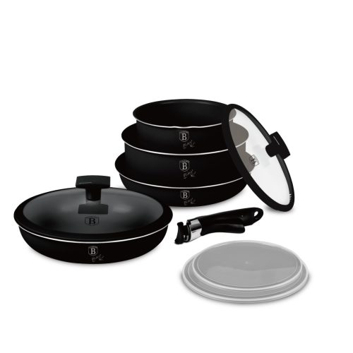 Berlinger Haus Matte Black Collection edénykészlet 9 db-os