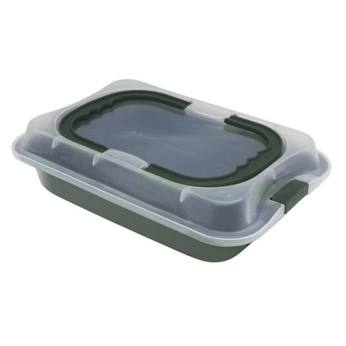 Berlinger Haus Matte Green Collection tepsi műanyag tetővel 36,5x24,5 cm