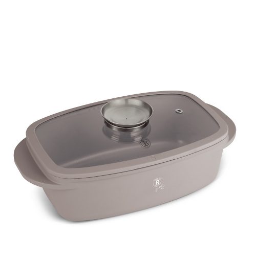 Berlinger Haus Taupe Collection sütőtál fedővel, aroma gombbal 32 cm