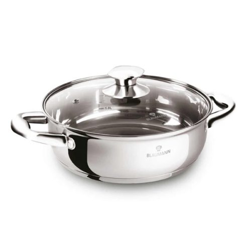 Blaumann Gourmet Line alacsony lábas fedővel 22 cm