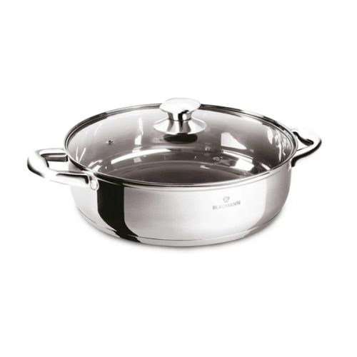 Blaumann Gourmet Line alacsony lábas fedővel 24 cm