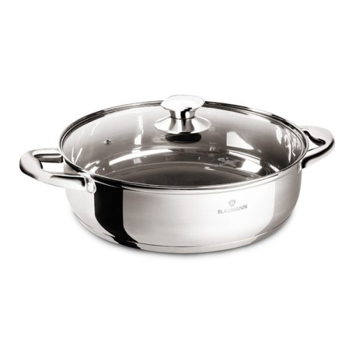 Blaumann Gourmet Line alacsony lábas fedővel 28 cm