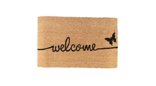 Clayer&Eef41 Lábtörlő Welcome pillangó 75x45 cm