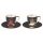 R2S Porcelán Eszpresszócsésze+Alj 2 Személyes Dobozban 90 ml