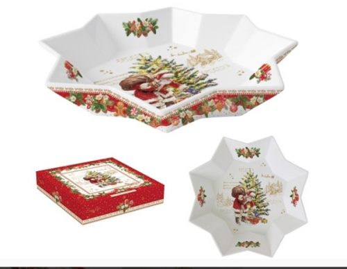 R2S Porcelán csillagtál Christmas Memories