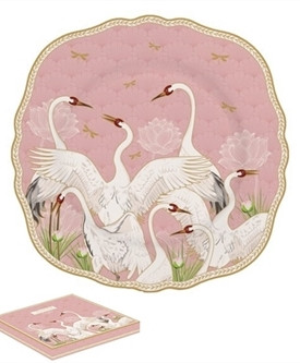R2S.1176DANC Dancing Herons Porcelán Desszerttányér 20 cm Dobozban