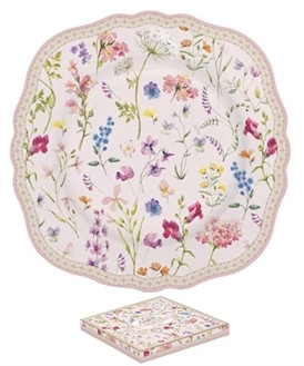 R2S.1176SYMP Symphonie Florale Porcelán Desszerttányér Dobozban 20 cm