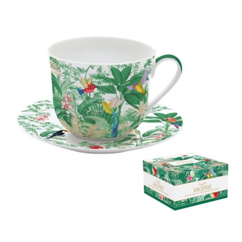 Easy Life Exotic Heaven Porcelán Reggelizőcsésze+Alj Dobozban