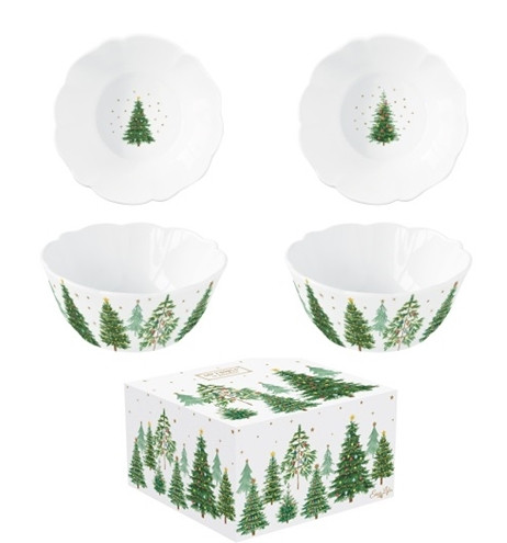 Easy Life Festive Trees tálka 2 db-os