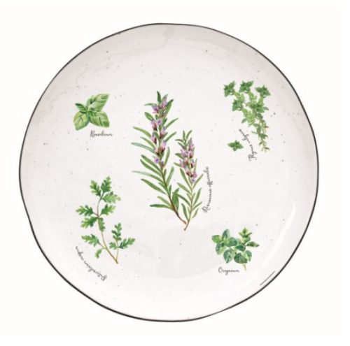 Easy Life Herbarium porcelán lapostányér 26 cm