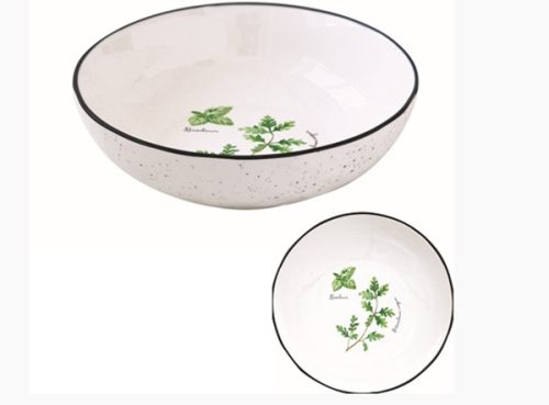 Easy Life Herbarium porcelán mélytányér 18 cm