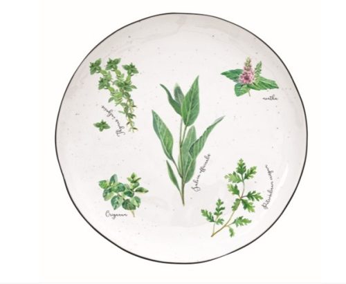 Easy Life Herbarium porcelán desszert tányér 21 cm