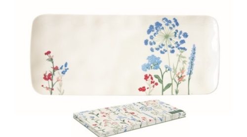Easy Life Mille Fleurs Blue tál 36x15,5 cm