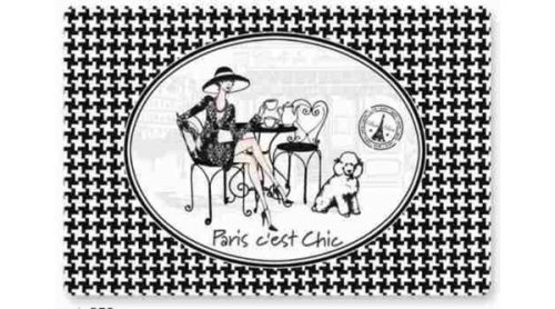 Easy Life Paris C'est Chic műanyag tányéralátét 45x30 cm