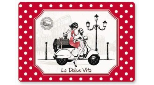 Easy Life La Dolce Vita műanyag tányéralátét 45x30 cm