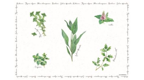 Easy Life Herbarium műanyag tányéralátét