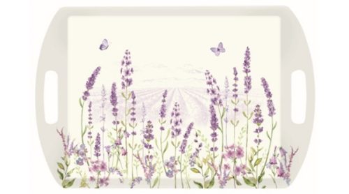 Easy Life Lavender Field műanyag tálca 52x35 cm